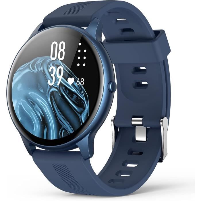 Showyoo Montre Connectée Fitness Tracker HR Bleu Marine, Suivi D'activité Et Fitness, Montre Intelligente Pour Homme Et Femme