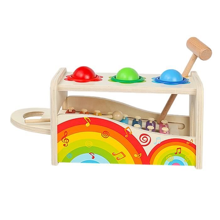 Jouet Bébé Montessori 1 An - Jeu Motricité Fine, Xylophone, Banc Marteau Jouet Bébé Montessori 1 An - Jeu Motricité Fine, Xylophone, Banc Marteau