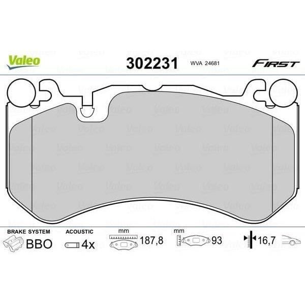 Plaquette de frein gamme first Mercedes class e 11.09> -