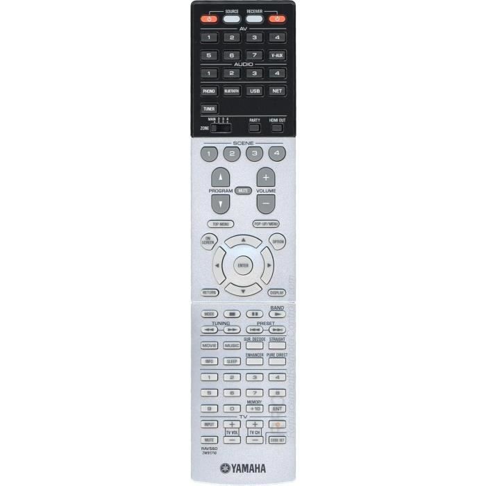 Télécommande D'origine Yamaha RAV359 WF36570 EX Pour Ampli RX-V2600 - Sans Fil, Occasion Avec Garantie