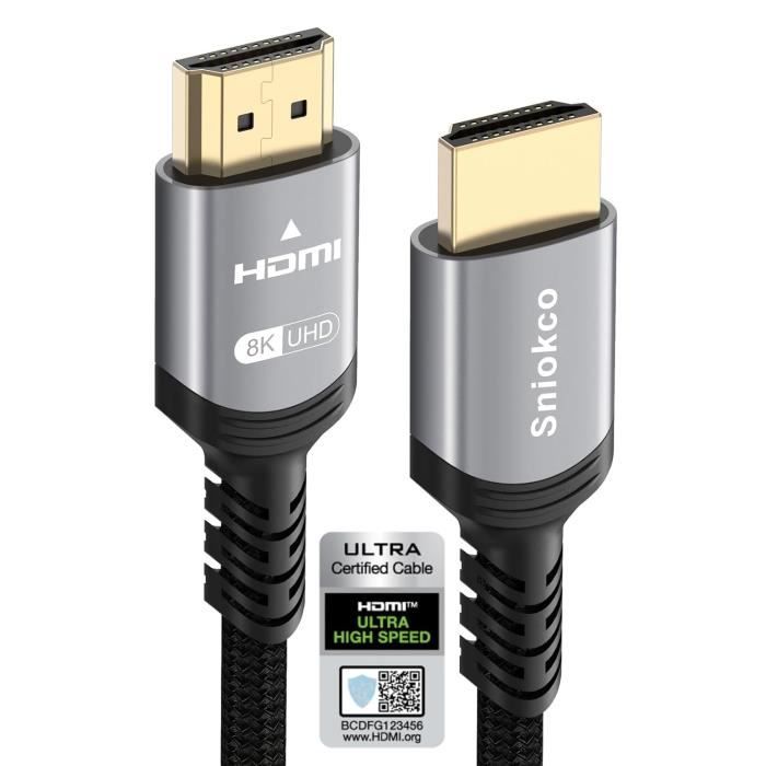 Cavo HDMI 2.1 Aisens A150-0680 8K 5m Nero