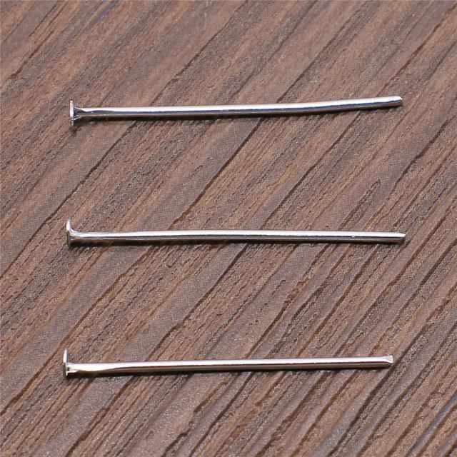 Lot De 600 Broches à Rotule Et épingles – Acier Inoxydable 304 – Tête Plate Et œil – 19,5 à 50 Mm