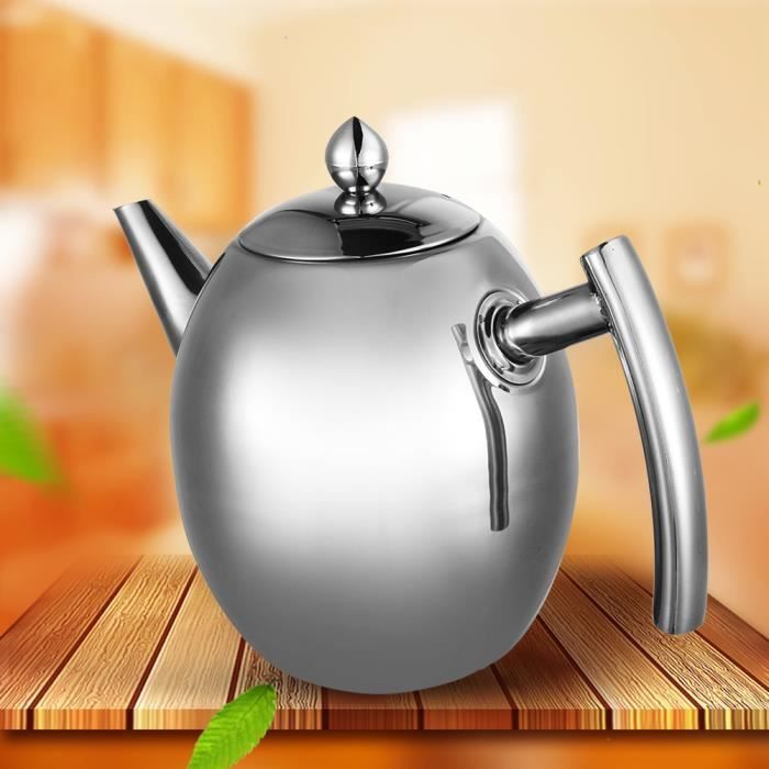 Bouilloire Turque électrique En Inox 1L Ou 2L - Avec Infuseur - Pour Thé Turc, Thé Noir, Infusions - Prise UE 220V