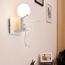 Moderne Mode Applique Murale Creatif Simplicite Design Appliques Pour Chambre D Enfant Eclairage Lampe Douille E27 1 Max 60w Blanc Cdiscount Maison