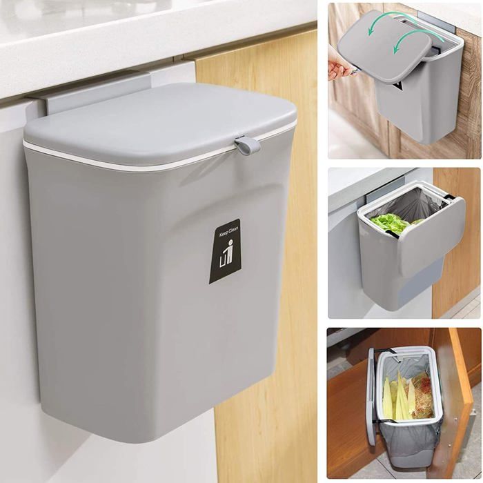 YOUEON Poubelle coulissante sous l'armoire, poubelle réglable en acier inoxydable sous l'évier, étagère coulissante, convient pour les poubelles de 20 à 38 litres (non incluse YOUEON Poubelle coulissante sous l'armoire, poubelle réglable en acier inoxydable sous l'évier, étagère coulissante, convient pour les poubelles de 20 à 38 litres (non incluse