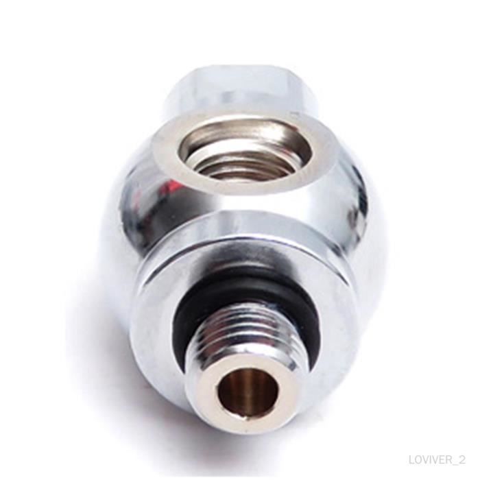 Adaptateur Plongée DEDEPU 8 Mm – Grande à Petite Bouteille – Acier & Alliage Alu – Robinet Verrouillage Billes