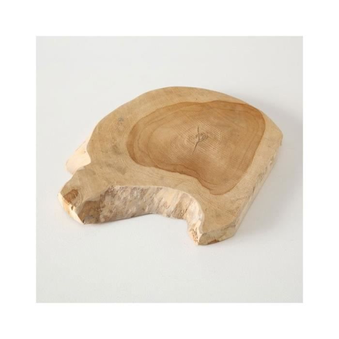 Decoration Centre De Table Rondelle De Bois Teck Naturel Diametre 32cm 0 Cdiscount Maison