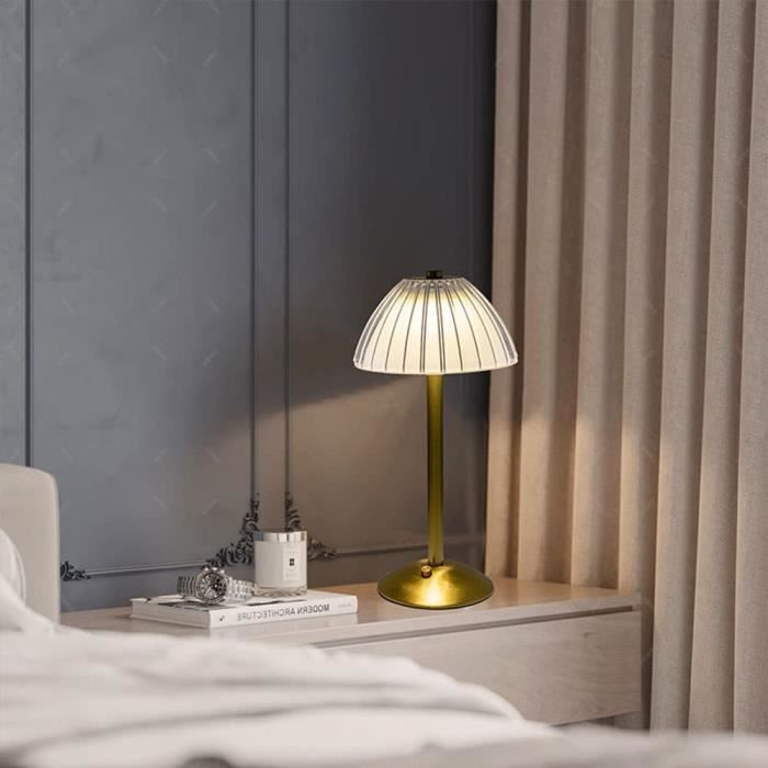 Lampe tactile LED Rechargeable sans fil, luminaire décoratif d'intérieur,  idéal pour un bureau, une chambre à coucher, un café, un hôtel ou un  Restaurant, lampe de chevet, lampe de chevet de chambre