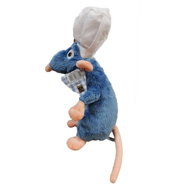 Ratatouille - Peluche Souris Remy avec Toque et Cuillère - 33cm - Qualité  Super Soft