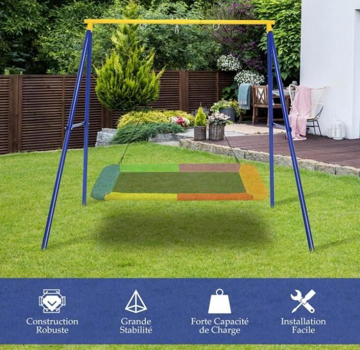 portique d exterieur balancoire enfant - Agencement de jardin aux