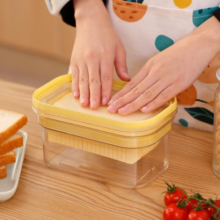 Fdit Boîte de rangement de coupe de plat de beurre Boîte à beurre scellée  plat à beurre boîte de rangement rectangle outil de