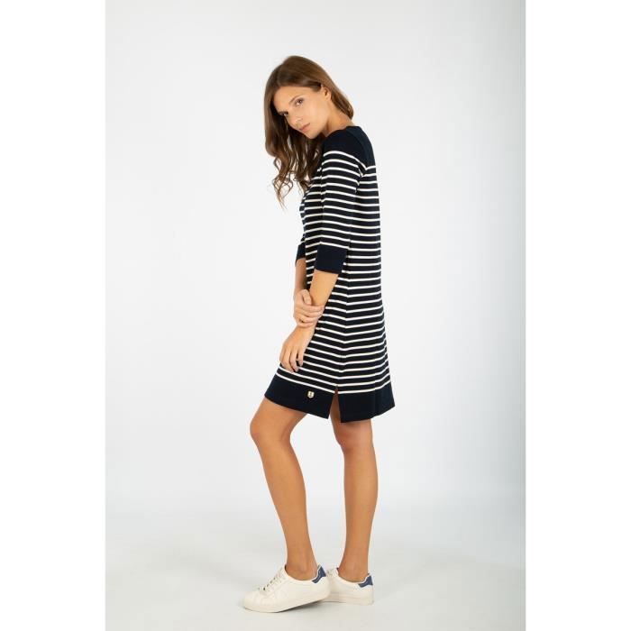 Robe Armor Lux Ile Tudy - Rayée Coucher De Soleil - Taille L - Coton - Neuf Avec étiquette