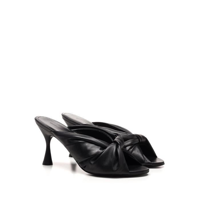 BALENCIAGA FEMME 617574WA2M01000 NOIR CUIR CHAUSSURES A TALONS Achat Vente BALENCIAGA FEMME pas cher Cdiscount