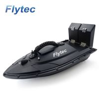 Flytec 2011-5 – Bateau Appât RC Pour Pêche – 2 Réservoirs 1,5 Kg – Portée 400m – Batterie 7,4V 5200mAh – Autonomie 2-24h