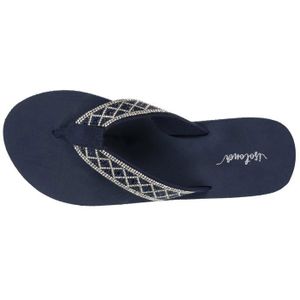 Tongs Isotoner Femme Confortables - Semelle Douce Et Tiges Larges - Brun