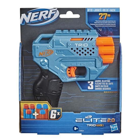 NERF Nerf élite avec 6 chargeurs dont 3 plein. 