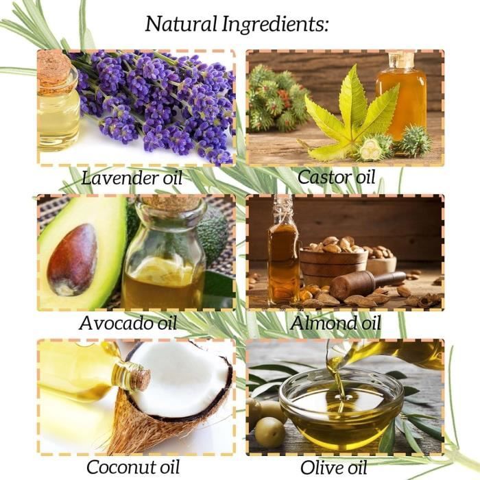 Huile Veganic, Hair Growth Veganic Huile Cheveux, Masque épaississant Efficace et traitement de