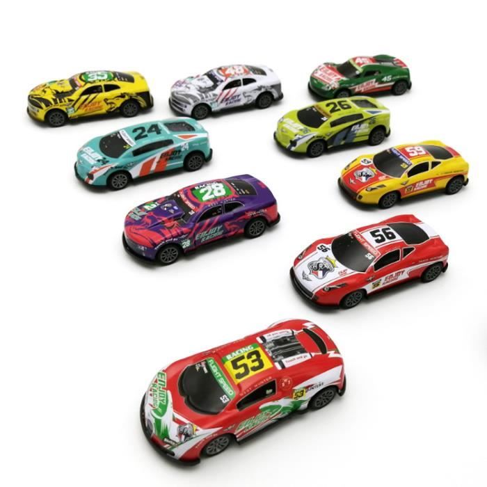 TIANLUD Lot De 6 Mini Voitures à Friction – Véhicules En Métal Et Couleurs Vives – Jouet Dès 3 Ans – Développe La Motricité Et L’imagination – Cadeau Anniversaire