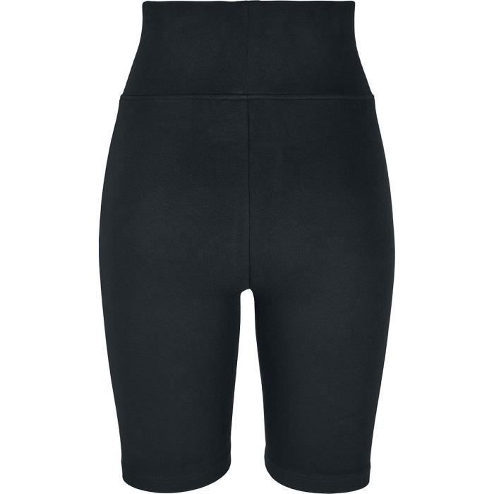 Short Cycliste Femme Urban Classics Taille Haute Lot De 2 Noir Blanc