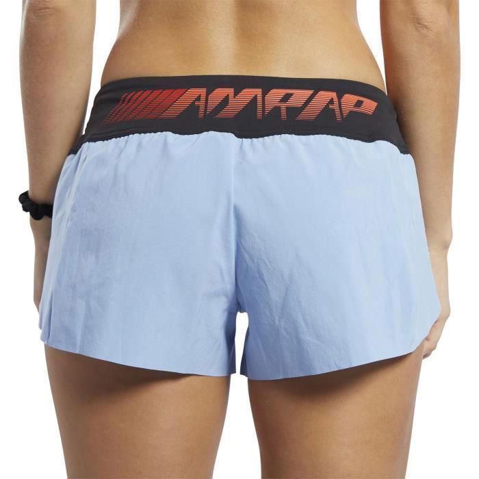 Short femme Reebok CrossFit® Knit Woven Bleu aqua/noir