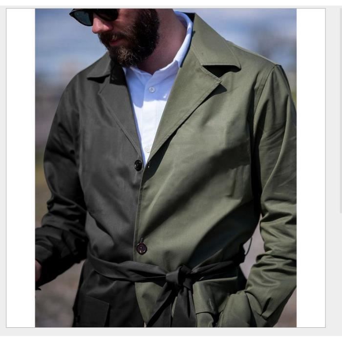Veste longue ceinture 2025