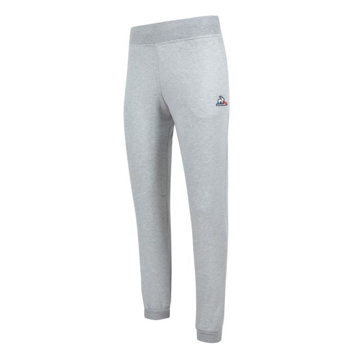 Pantalon femme Le Coq Sportif Ess Regular N°1 gris chiné clair