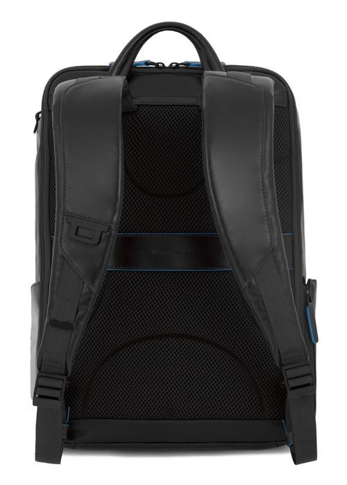Mode Sac PIQUADRO Bleu Carré Sac à Dos Cuir Noir - CA3111B2-N