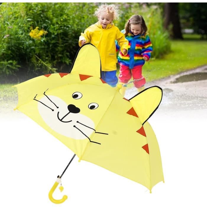 Parapluie Enfant Mignon Et Résistant - Design Anti-vent Avec Housse De Transport - Pour Filles Et Garçons