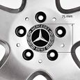 4 pièces Auto Cache moyeux,pour Mercedes Benz Capuchons Centre Roue Badge Accessoires de décoration de Forme [72]-3