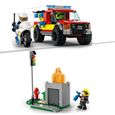 LEGO 60319 City Fire Le Sauvetage Des Pompiers et La Course-Poursuite de La Police, Voiture Jouet, Camion de Pompiers et Moto-3