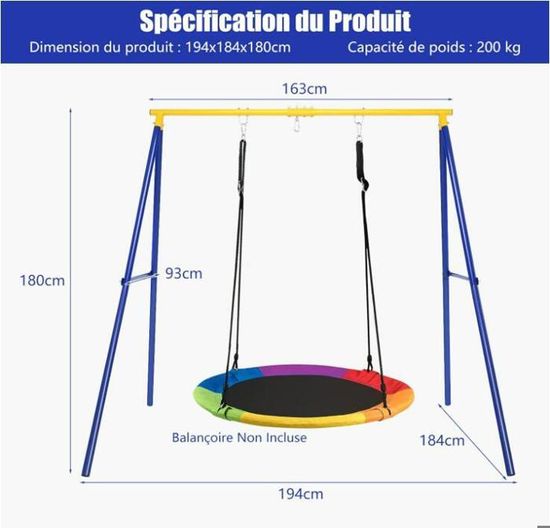 Portiqu balançoir xtriur, cadr support d nid d'oisaux pour Portiqu balançoir xtriur, cadr support d nid d'oisaux pour