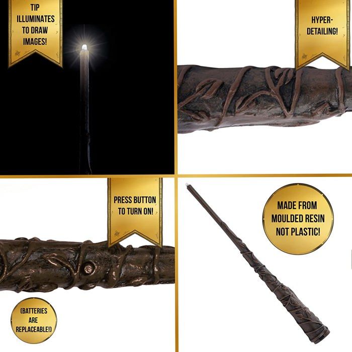 Harry potter, baguette lumineuse Hermione 18 cm - à partir de 3 ans Wow stuff - Intermarché Harry potter, baguette lumineuse Hermione 18 cm - à partir de 3 ans Wow stuff - Intermarché