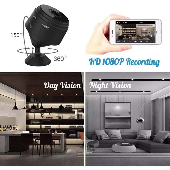 Mini Caméra WiFi 1080P - Caméra Espion Chargeur - Détection Mouvement - Pour Intérieur