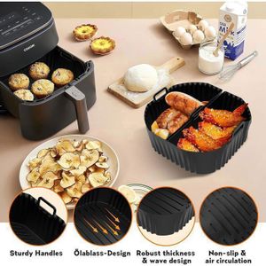 Stampo In Silicone Per Air Fryer Moulinex Easy Fry Mega 7.5 L (EZ8558F0), Antiaderente E Lavabile, Accessorio Cottura