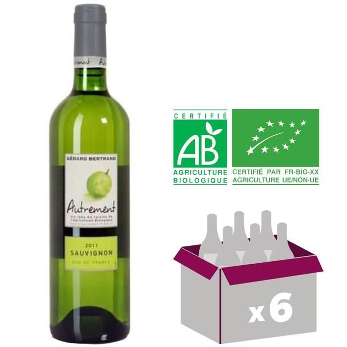 AUTREMENT 2011 Sauvignon Raisin Bio Vin du Sud Ouest - Blanc - 75cl - IGP x6