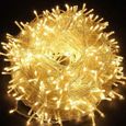 Guirlande Lumineuses 100M 600 LEDs Etanche en Basse Pression, 8 Modes ,Blanc Chaude-0