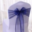 * * * 275/ cm organza chaise rubans n/œuds rubans de housse de chaise pour mariage banquet f/ête d/écoration 18/ *