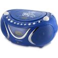 Boombox - METRONIC - 477132 Radio cd mp3 square - Lecteur CD/MP3 - Tuner radio AM/FM - USB - Bleu-0