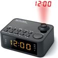 Radio-réveil MUSE M-178 P avec projection de l'heure - Noir-0