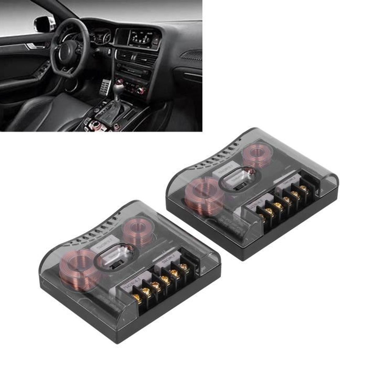 Filtre Crossover 3 Voies 250W - Diviseur De Fréquence Haut-parleur, Points De Croisement 850 Hz Et 5200-5500 Hz, DIY Audio - 13