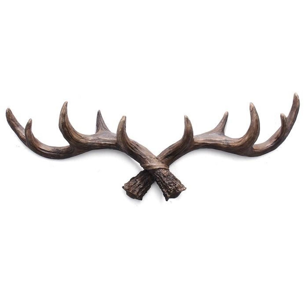 X2 vintage grande tête de cerf métal verre Stag Buck Hunting 7/"