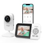 Simyke Moniteur vidéo pour bébé, caméra WiFi pour bébé, affichage de 2,8 pouces et contrôle des applications
