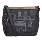 Sac à épaule bandoulière - ANEKKE - Multicolore - Bleu foncé et taupe - 100% polyuréthane - 462 g