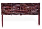 Clôture de pelouse en saule européen - PEMICONT - H:30cm L:50cm - Bois naturel - Bordure de jardin
