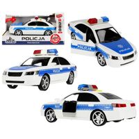 Voiture Mega Creative - Modèle Police son et lumière - Blanc et bleu marine - Jouet pour enfant de 3 ans et plus