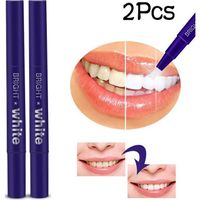 White Tooth Cleaning Pen Whitening Treatments Gel Pens Teeth White Solution 2Pcs    rt153