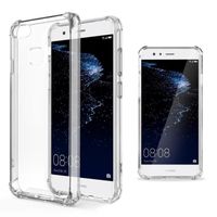 Moozy Coque téléphone Silicone Transparente pour Huawei P10 Lite - Anti Choc Crystal Clear Case Cover Étui de Flexible Souple TPU