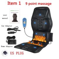 Couleur article 1 US  Coussin de Massage chauffant électrique à infrarouge, coussin chaud d'hiver pour siège de voiture, maison, b