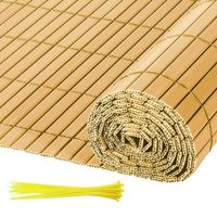 Izrielar Canisse en PVC,Protection anti regard Pour jardin et balcon Ultra résistant PVC,Bambou 80x400cmCANISSE - BRISE-VUE -