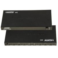 Splitter HDMI 1.4 8 Ports - Resolution 4K 2160x3840 à 30Hz Compatible 3D - Boitier métal - Duplique Le Son et l'image d'une Source